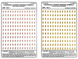 Over head Livewire Warning Symbols Decals (Pack 1)