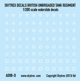 British Tank Markings - White